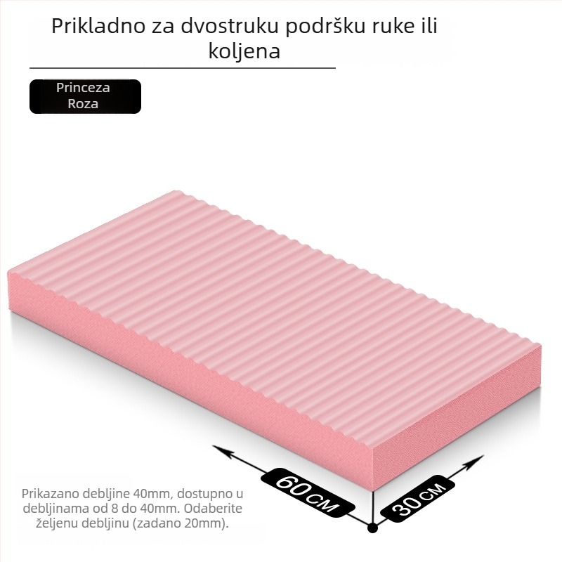 Joga podloga – protuklizna, apsorpcija udaraca, trening za inverziju; debljina 8/20/30/40 mm