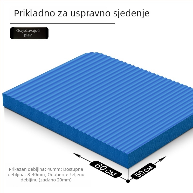 Joga podloga – protuklizna, apsorpcija udaraca, trening za inverziju; debljina 8/20/30/40 mm