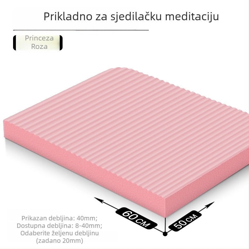 Joga podloga – protuklizna, apsorpcija udaraca, trening za inverziju; debljina 8/20/30/40 mm