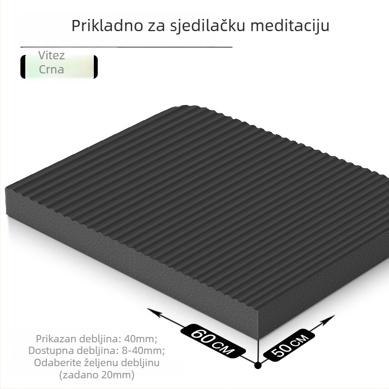 Joga podloga – protuklizna, apsorpcija udaraca, trening za inverziju; debljina 8/20/30/40 mm