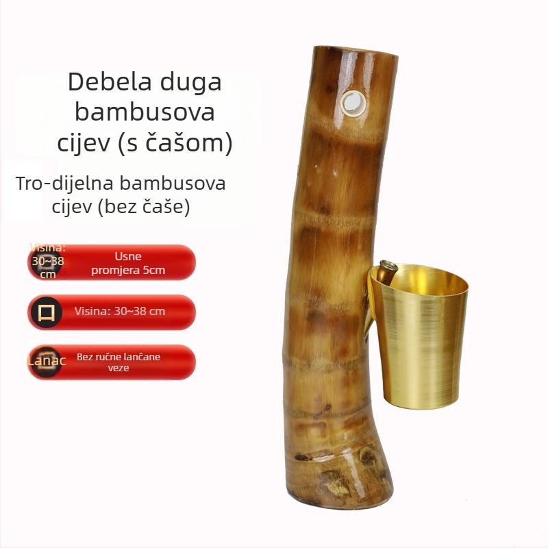 Vodena lula od Burl drveta, Novi kineski stil, Model AL1009969941, 50 komada u kutiji