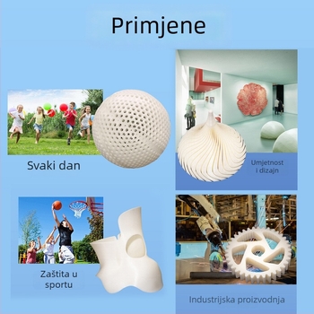 ABS filament za 3D ispis, promjer 1,75 mm, 1 kg, kružni presjek, FDM, otpornost na visoke temperature, visoka čvrstoća
