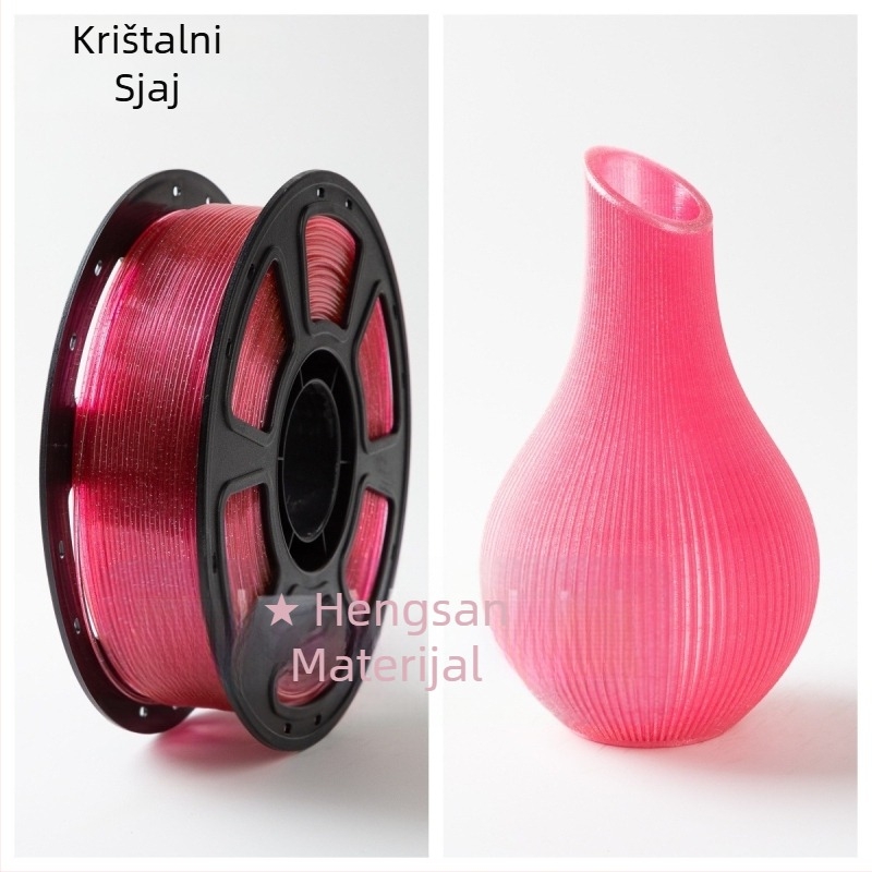 PETG Crystal Series filament za 3D printer, PETG materijal, kružno presjeka, 1 kg kolut, marka Hengxin