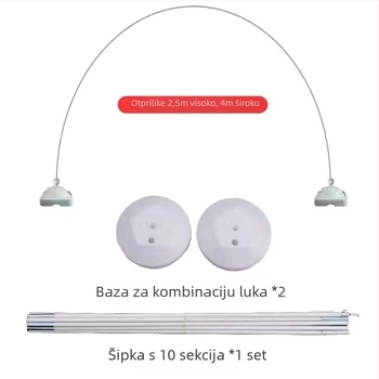 Set stalaka za balon arku s temeljnim šipkama za vjenčanje, PVC materijal, kartonska ambalaža, mogućnost prilagodbe, pogodno za svadbu, bez uvoza