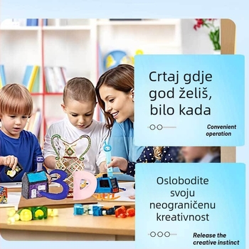 PCL 1.75 mm filament za 3D olovku, visoka čvrstoća, 25 g po ulošku, role 3m/5m/10m, preciznost 0.01 mm