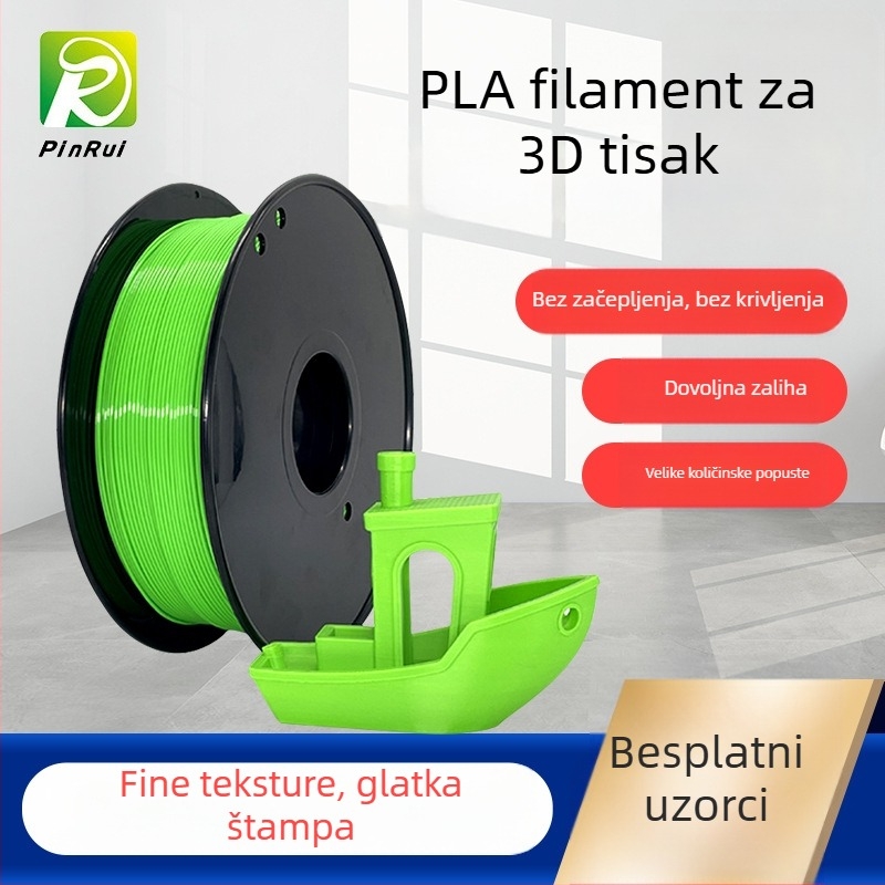 Pinrui PLA filament za 3D ispis – kružni presjek, duljina 330 m, gustoća 1,24 g/cm³, ekološki materijal