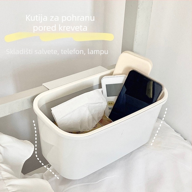 Viseći spremnik za dječji krevet s 30 pretinaca | višefunkcionalan, pokretan, bez ugradnje | PP materijal, jednostavan i moderan stil, kuka za monteranje