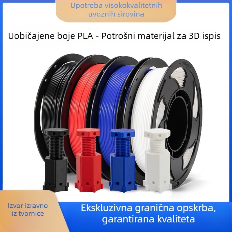 Sunsenkj PLA filament za 3D ispis – kružni presjek, FDM pisač, 5 kg i 3 kg kalemovi