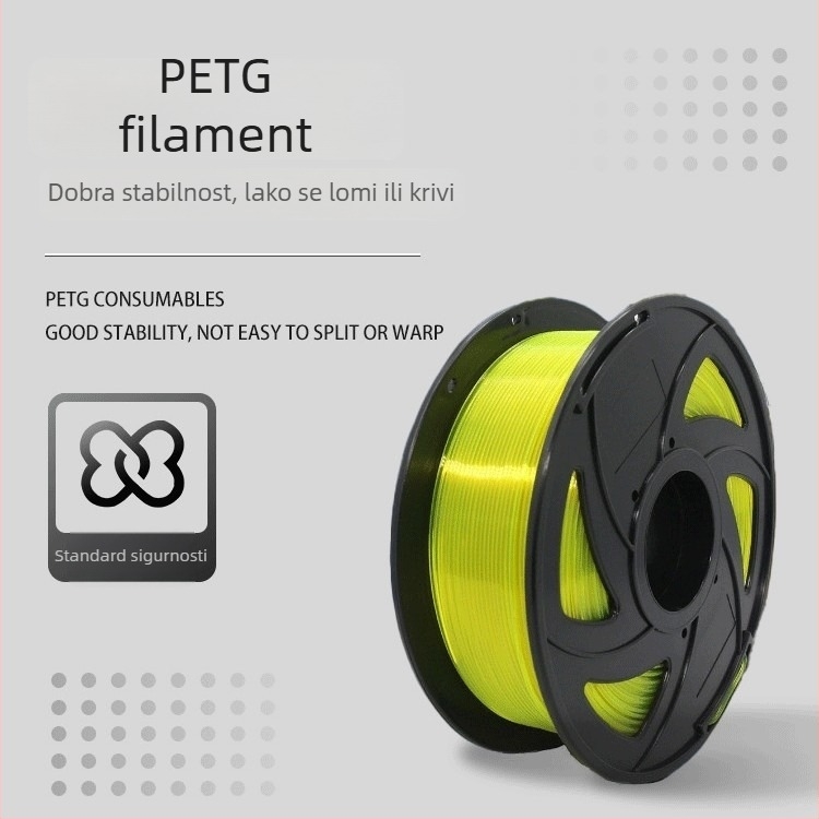 PETG filament za 3D pisač 1,75 mm, 1 kg, šifra Pla-tq-1, kompatibilan s Tuozhu 3D potrošnim materijalima