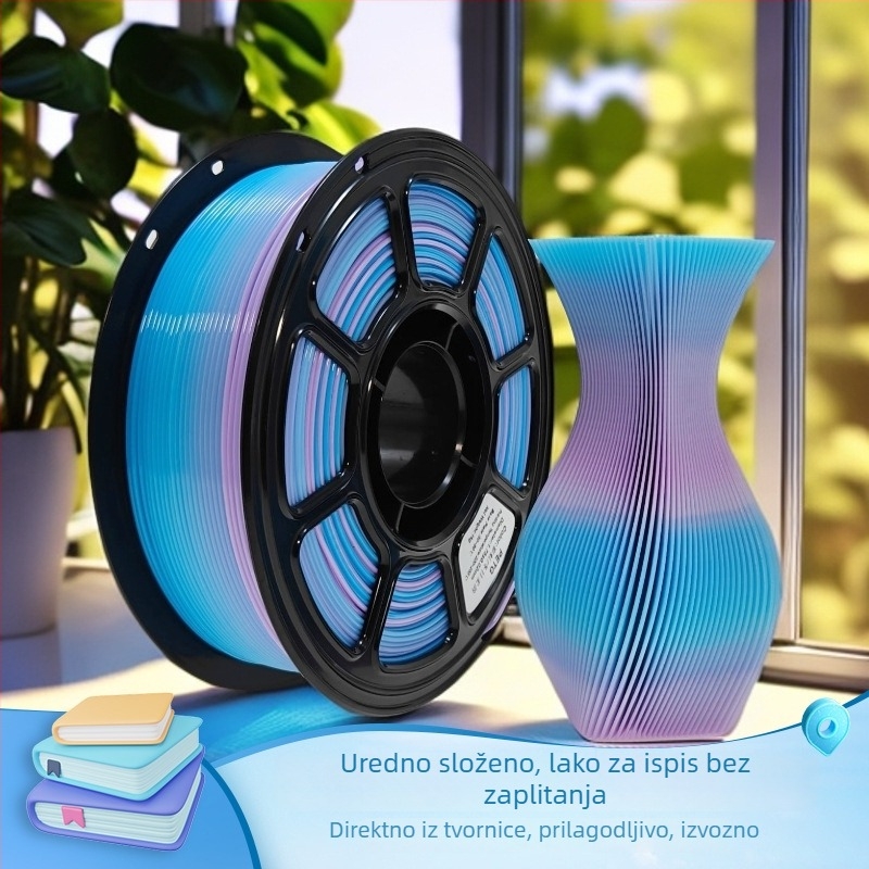 PETG filament za 3D ispis — kružni presjek, duljina oko 330 m, gustoća 1.29