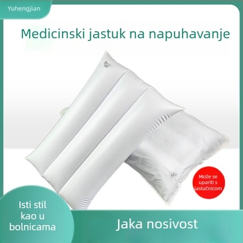 Bijeli napuhavajući jastuk za bolnicu, prijenosni putni jastuk za odmor, podrška za nogu, kućna upotreba