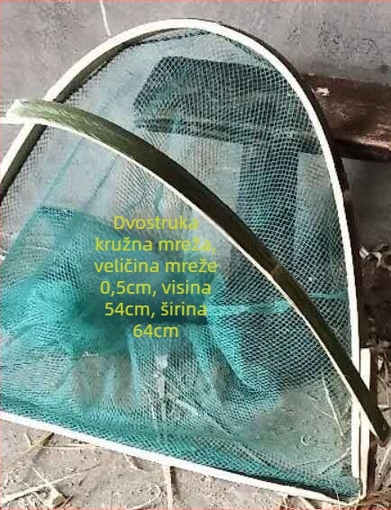 Baozhu Mreža za hvatanje puževa, riba i jastoga s ojačanim spremnikom — Željezna konstrukcija