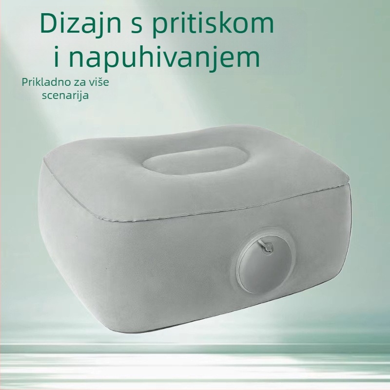 Nafukiva podloga za stopalo, PVC, U-oblik, LY-011, za putnike na otvorenom