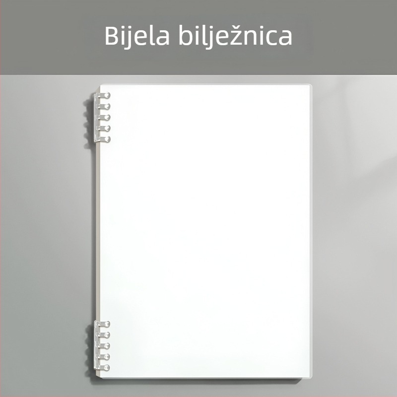 Notes s PP naslovnicom i vezom binder, papir od drvne celuloze, 68 g/m², 50–100 stranica, poslovni uredski stil