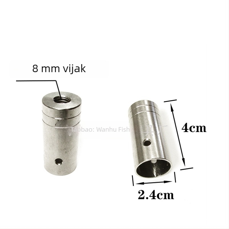 Nerđajući čelik spojnik glave štapa za mrežu — promjeri 16/19/24 mm; dubina mreže 1; nosivost 1