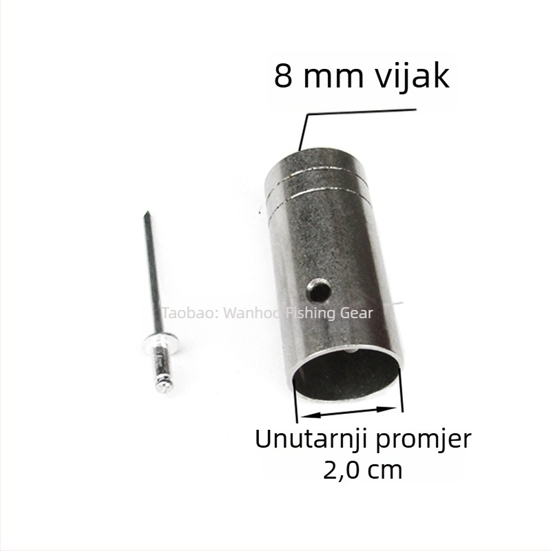 Nerđajući čelik spojnik glave štapa za mrežu — promjeri 16/19/24 mm; dubina mreže 1; nosivost 1