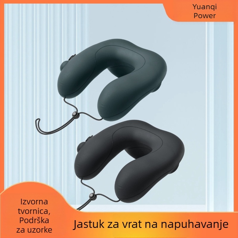 Naduvljiva U-oblikovana jastučnica za vrat, TPU kompozitni materijal, Model 544, Debljina 15 mm, Težina 80 g, Prilagodljivo