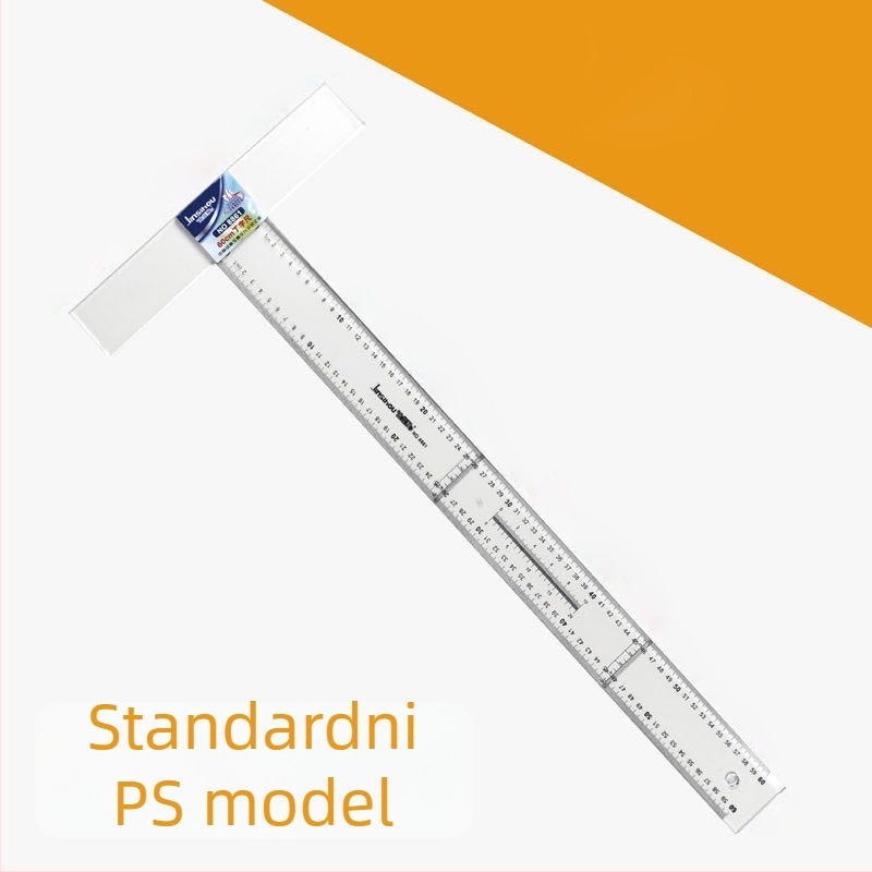 Golden Monkey T-oblik ravnalo, plastično, za crtanje, jedinice cm/ft, IP dozvola: Ne