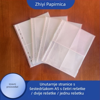 A5 album za kartice sa 6 rupa, 10 listova, PP dvostrane unutarnje stranice, za fanove idola, kompatibilan s refillima s listovima