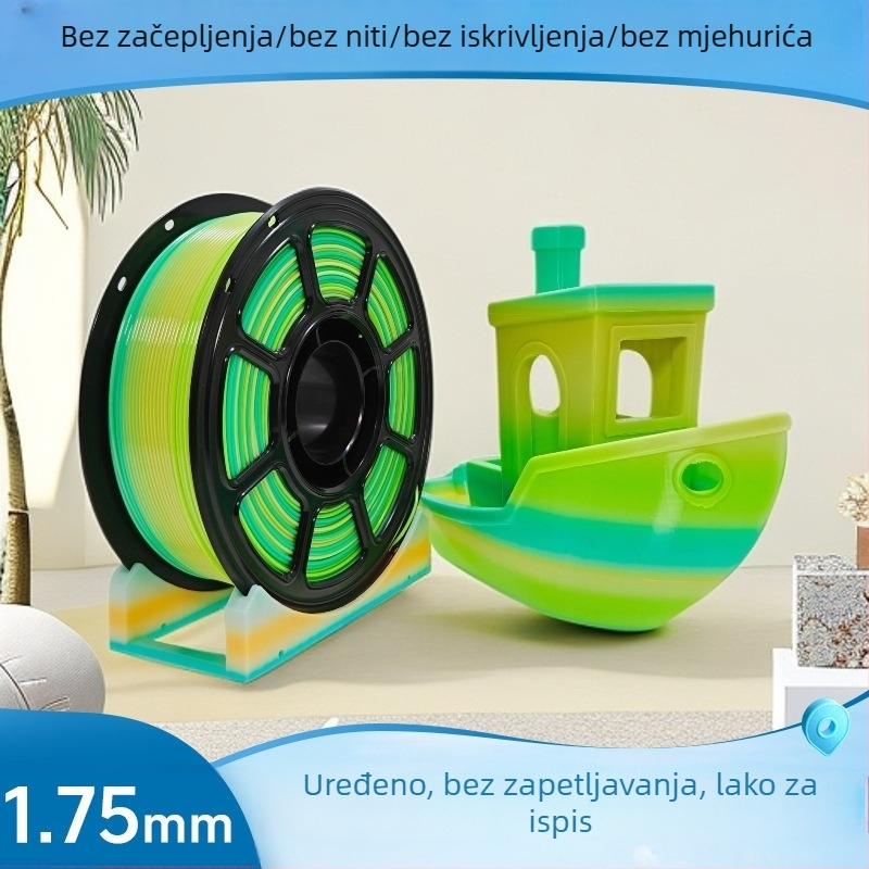 PETG 3D filament, promjer 1,75 mm, kalem 1300 g, točnost ispisa 1,29