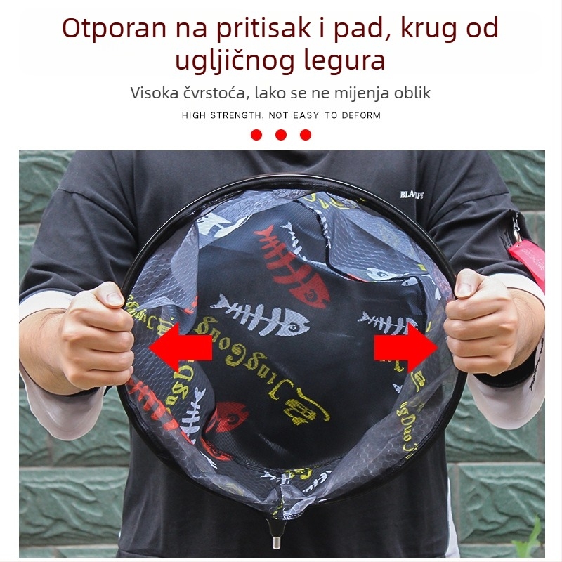 Ribolovna mreža s džepom Ice shadow - materijal: karbonska legura - licencirane privatne marke: Is