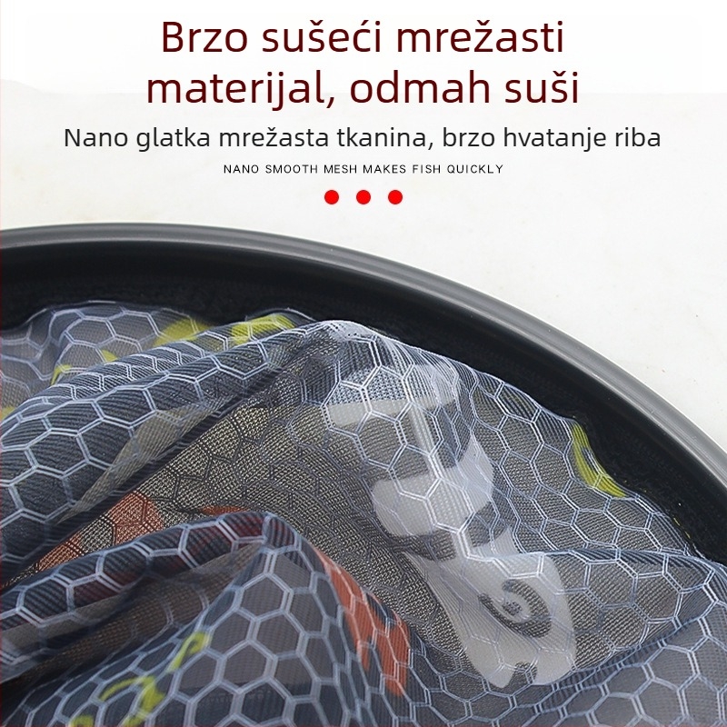 Ribolovna mreža s džepom Ice shadow - materijal: karbonska legura - licencirane privatne marke: Is