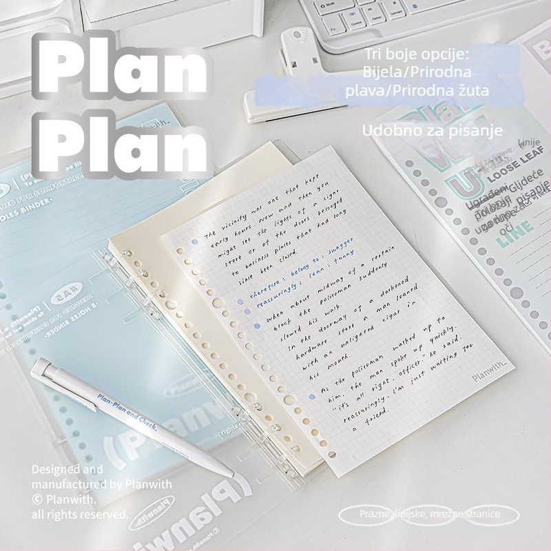 Refil za planer, 50 listova, rupa 20/26, papir