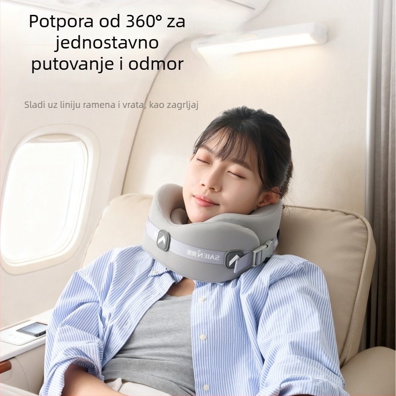 Memory foam U-oblik putni jastuk, Saien, Modal tkanina, lagan, do 0,5 kg, moderan viseći dizajn