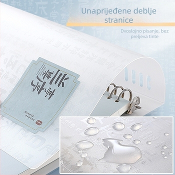 Wengu BI019 Blok s labavim listovima, 60 listova, papir od sirove drvne mase, opći tip rupa, moguć tisak logotipa, prilagodba dostupna