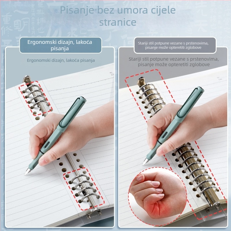 Wengu BI019 Blok s labavim listovima, 60 listova, papir od sirove drvne mase, opći tip rupa, moguć tisak logotipa, prilagodba dostupna