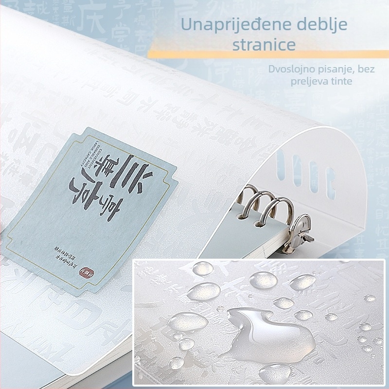 Wengu BI019 Blok s labavim listovima, 60 listova, papir od sirove drvne mase, opći tip rupa, moguć tisak logotipa, prilagodba dostupna