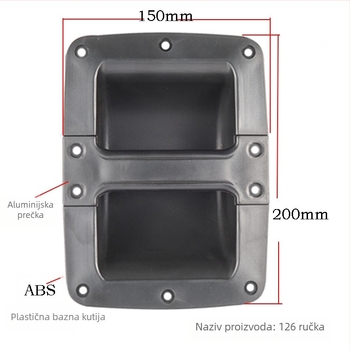 Hua Bin 125/126 set ručica za rasvjetu i pozornicu zvuka: plastična ručica, bočna kopča za ručicu, aluminijska križna šipka