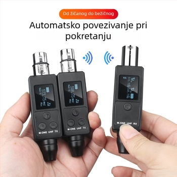 RK M-1 Bežični sustav za povezivanje mikrofona: prijenosnik i prijemnik, kabel–bežični, 1 na 2