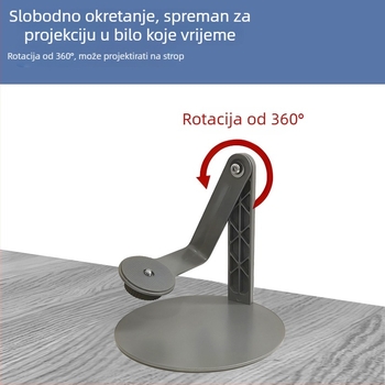 Stativ za projektor, kompaktan za stolnu upotrebu, ojačan i ultra stabilan, podesivi kut, višenamjenski