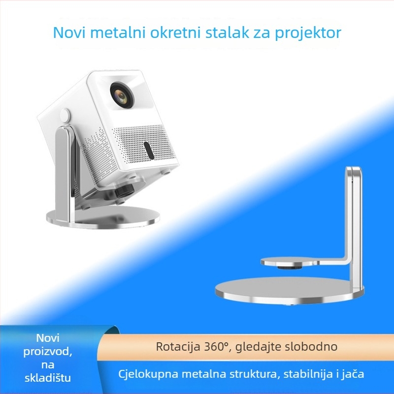 Stativ za projektor, kompaktan za stolnu upotrebu, ojačan i ultra stabilan, podesivi kut, višenamjenski