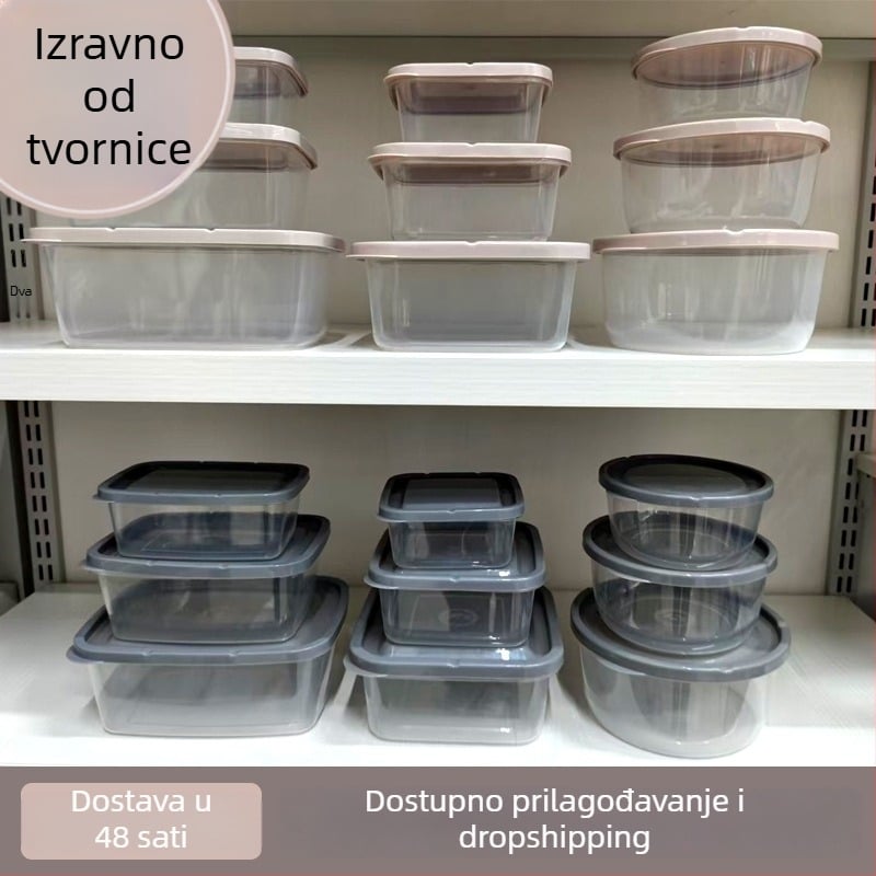 Kutija za skladištenje u hladnjaku – plastična, jednostavan stil, podrijetlo Taizhou, prijenosno skladištenje, očuvanje svježine
