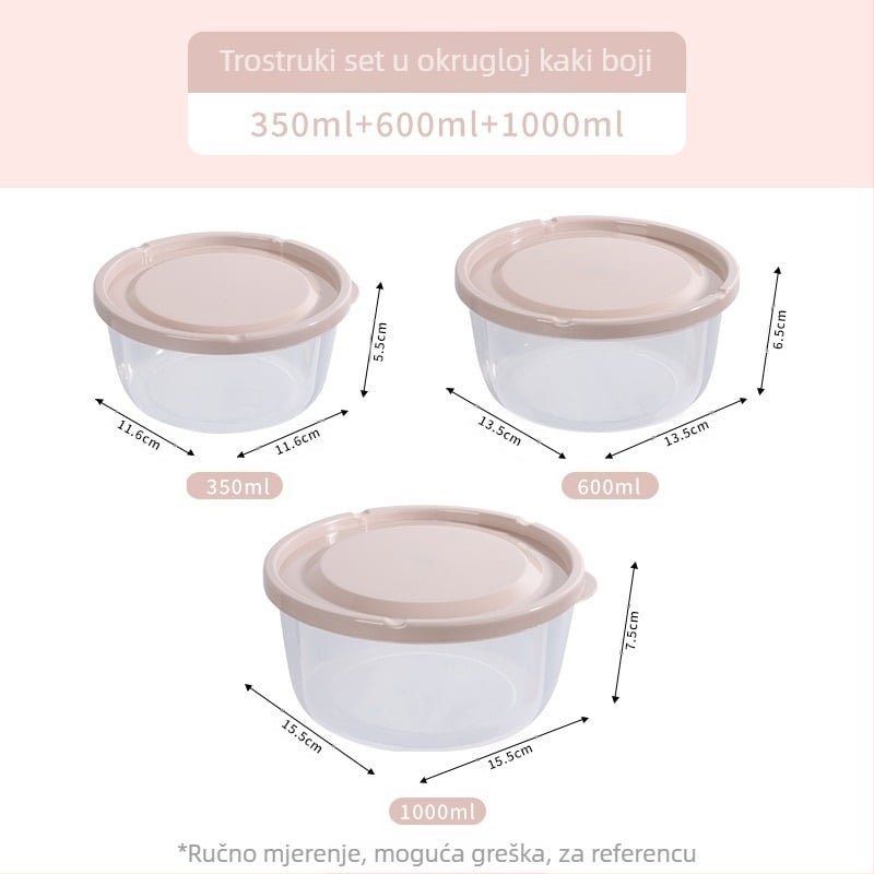 Kutija za skladištenje u hladnjaku – plastična, jednostavan stil, podrijetlo Taizhou, prijenosno skladištenje, očuvanje svježine