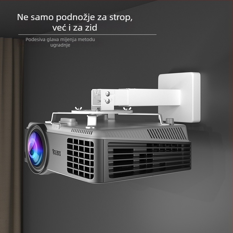 Siyin H350 Držač projektora, bijeli, za plafon i zid, podesiv za kućnu upotrebu