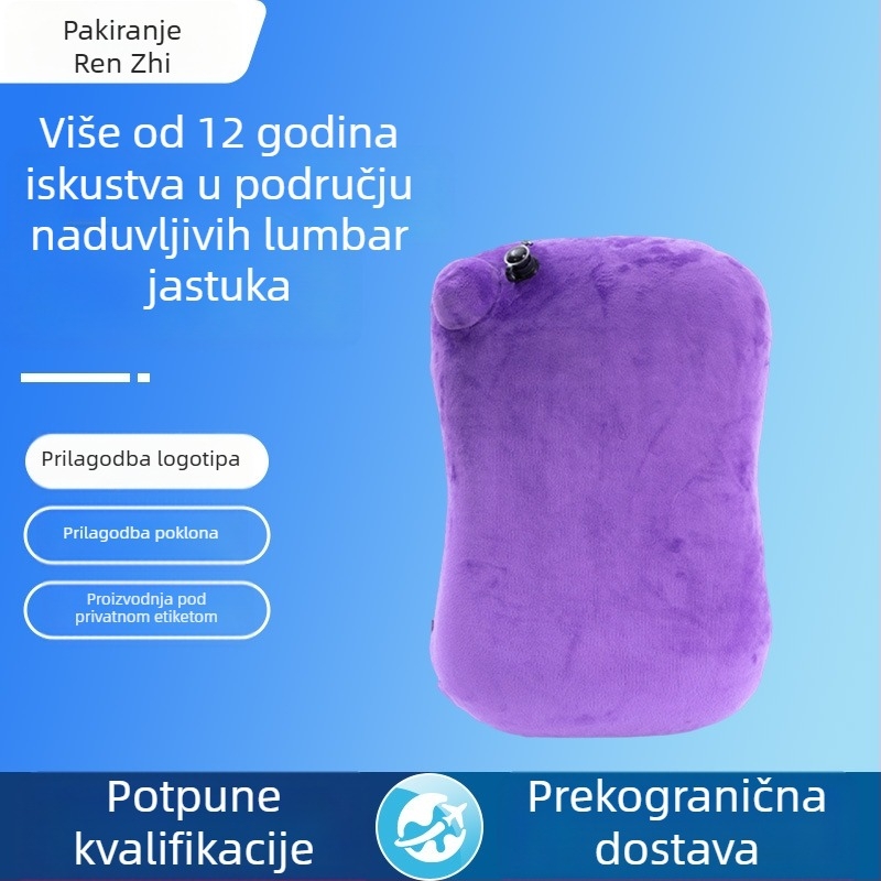 Ai reward me Jastuk za donji dio leđa, prilagodljiv u malim serijama, Crystal Velvet navlaka, punjenje zrakom