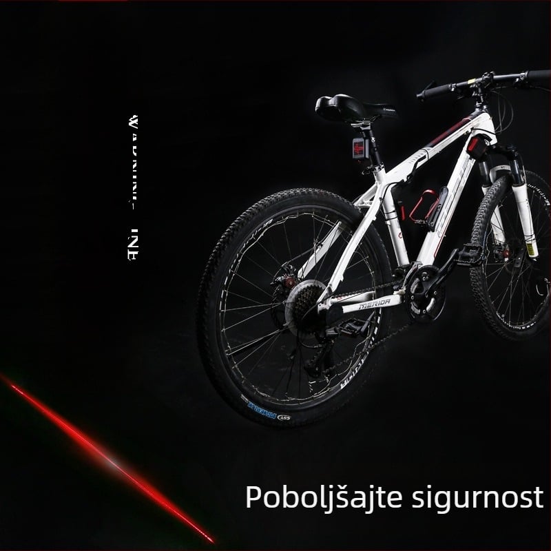 Inteligentno stražnje svjetlo za planinski bicikl s pokazivačem smjera, senzorom automatskog kočenja, USB punjenjem, laserska projekcija stražnjeg svjetla — PAGAO; Prilagođavanje obrade: Da; Licencirana privatna oznaka: Da; Uvoz: Ne