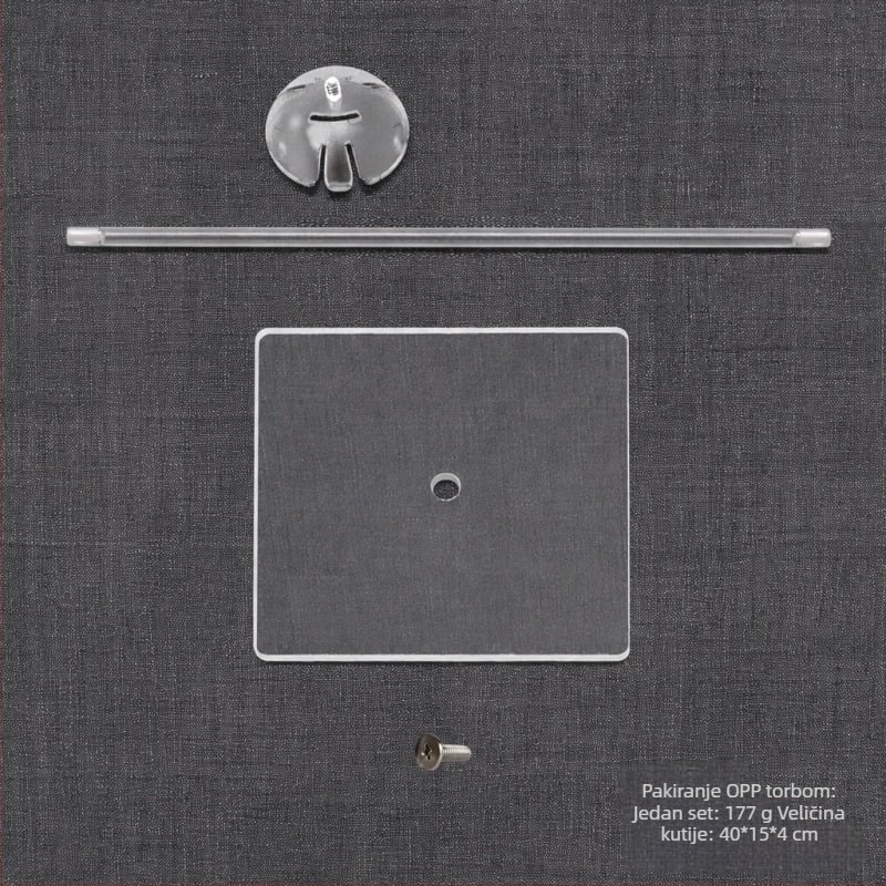 Stalak za balone na stol s prozirnom stupom i držačem za vuču — unutarnja uporaba, plastika, Model: New Table Floating