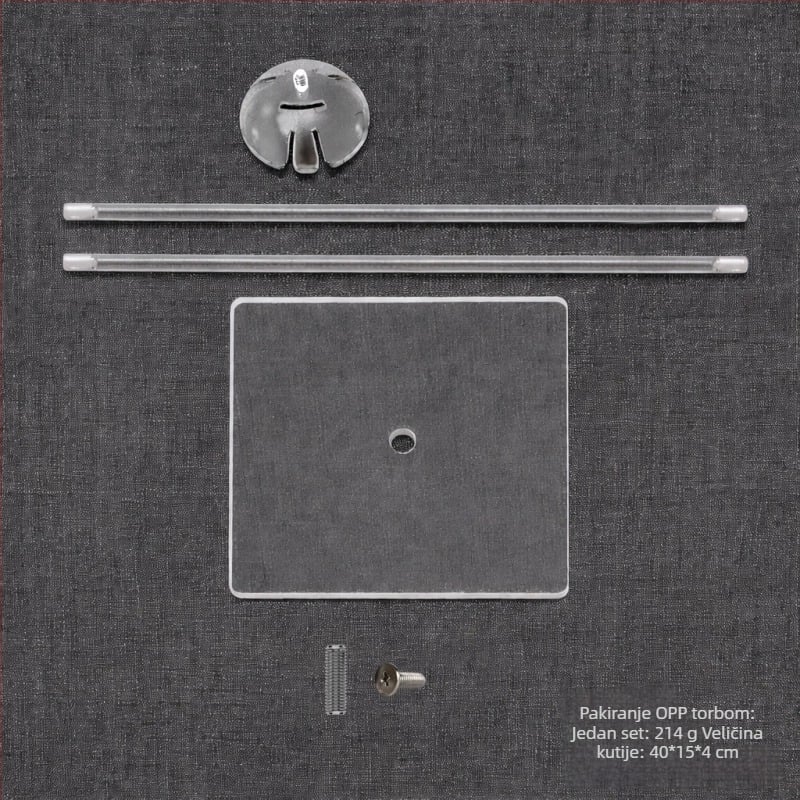 Stalak za balone na stol s prozirnom stupom i držačem za vuču — unutarnja uporaba, plastika, Model: New Table Floating