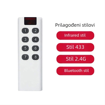 Daljinsko upravljanje YH10, infracrveni domet 8 m, RF bežično 433/2.4 GHz, silikonsko kućište