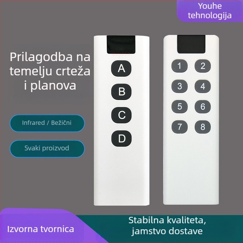 Daljinsko upravljanje YH10, infracrveni domet 8 m, RF bežično 433/2.4 GHz, silikonsko kućište