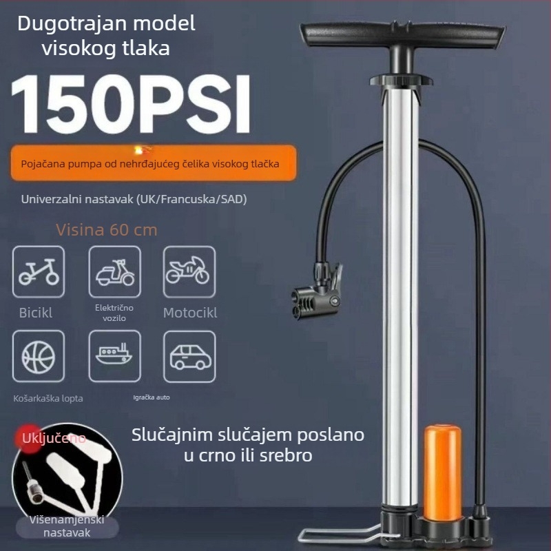 Ručna pumpa visokog tlaka za bicikle, električna vozila, motocikle, automobile, planinske bicikle i košarkaške lopte