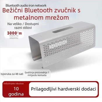 Gril za automobilskog zvučnika – nehrđajući čelični mrežasti poklopac, za Bluetooth bežični zvučnik, model Bluetooth audio iron network, marka Grand slam