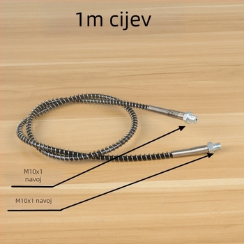 Električna pumpa za zrak visokog tlaka, 30 MPa, duljina 1000 mm, model 1000, materijal: željezo