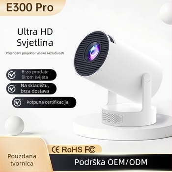Kućni projektor E300PRO, 720W, Rezolucija 720P (1280x720), Jasnoća 200