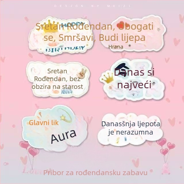 Rođendanski ručno držani KT pločica foto rekvizit, marka Manheng, Materijal: Drugo, Kategorija: Rekviziti za uređenje prostora
