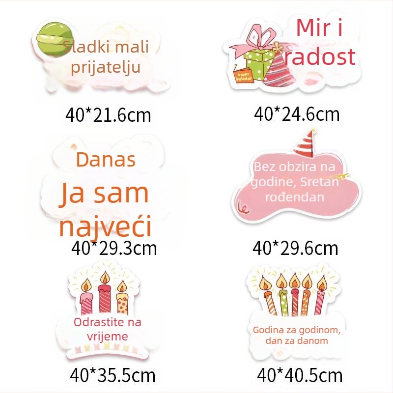 Rođendanski ručno držani KT pločica foto rekvizit, marka Manheng, Materijal: Drugo, Kategorija: Rekviziti za uređenje prostora